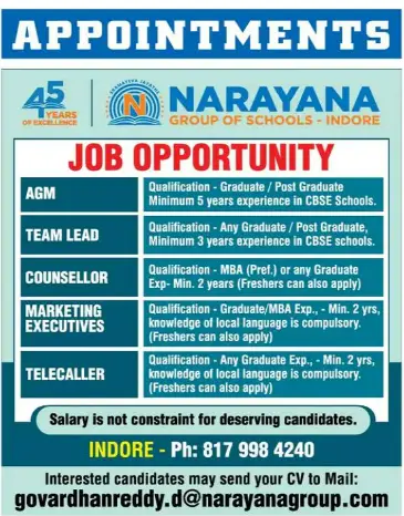 narayana-school-indore-job-fair-2024