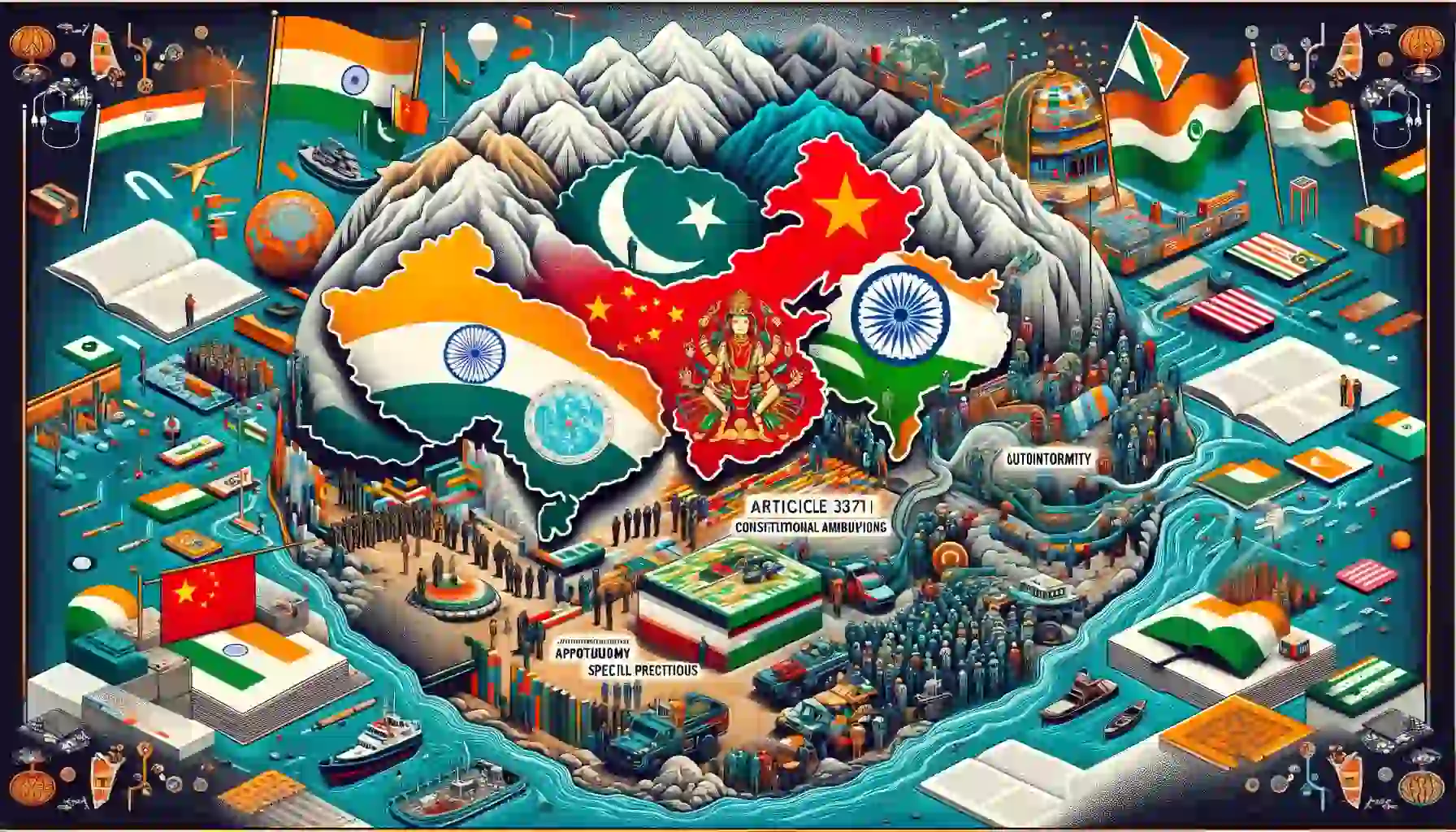 Ladakh, Article 371, India, China, Pakistan
